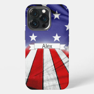 Patriottische Amerikaanse vlag iPhone 13 Pro Hoesje