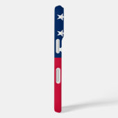 Patriottische Amerikaanse vlag iPhone hoesje (Achterkant / Rechts)