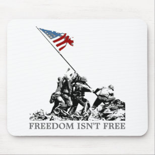 Patriottische Amerikaanse vlag Iwo Jima () Muismat
