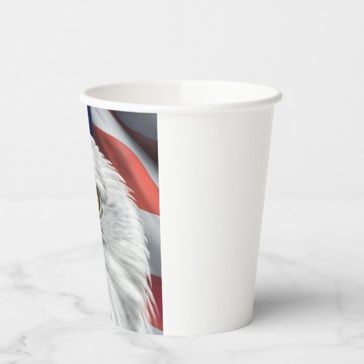 Patriottische Amerikaanse vlag kale adelaar papier Papieren Bekers (Links)