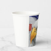 Patriottische Amerikaanse vlag kale adelaar papier Papieren Bekers (Rechts)