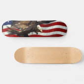 Patriottische Amerikaanse vlag kale adelaars Persoonlijk Skateboard (Horizontaal)