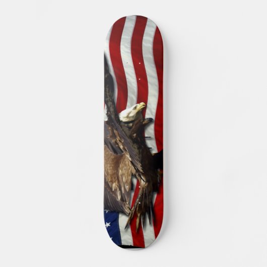 Patriottische Amerikaanse vlag kale adelaars Persoonlijk Skateboard (Voorkant)