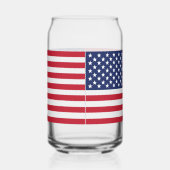 Patriottische Amerikaanse vlag kan glas - Amerikaa (Links)