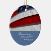 Patriottische, Amerikaanse vlag Keramisch Ornament (Rechts)