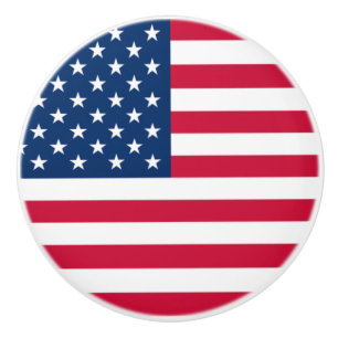 Patriottische Amerikaanse Vlag Keramische Knop