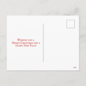 Patriottische Amerikaanse vlag, kerstboom en kerst Feestdagenkaart (Achterkant)