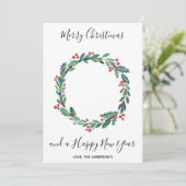 Patriottische Amerikaanse vlag Kerstmis Feestdagenkaart (Staand voorkant)