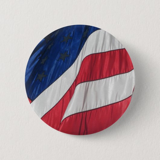 Patriottische Amerikaanse Vlag Knop Ronde Button 5,7 Cm (Voorkant)