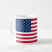 Patriottische Amerikaanse vlag koffie Mok (Voorkant links)