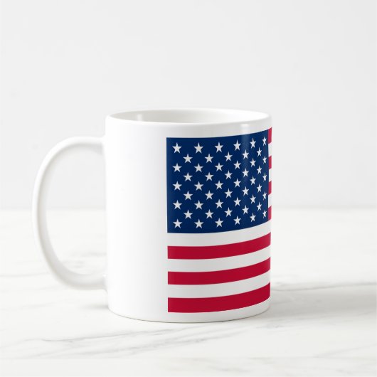 Patriottische Amerikaanse vlag koffie Mok (Links)