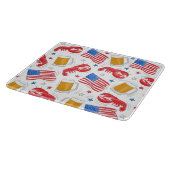 Patriottische Amerikaanse vlag kreeft Beer Star Snijplank (Hoek)