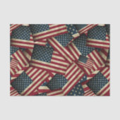 * Patriottische Amerikaanse Vlag Kunst Tissuepapier (Voorkant)