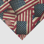* Patriottische Amerikaanse Vlag Kunst Tissuepapier (Detail)