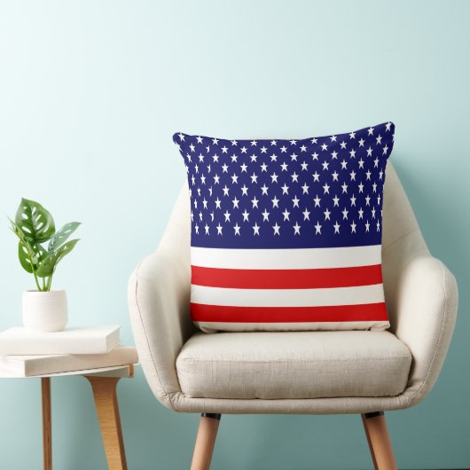 Patriottische Amerikaanse vlag Kussen (Stoel)