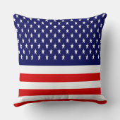 Patriottische Amerikaanse vlag Kussen (Achterkant)