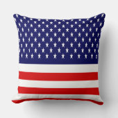 Patriottische Amerikaanse vlag Kussen (Voorkant)