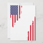 Patriottische Amerikaanse Vlag Labourdag BBQ Party Kaart (Achterkant)