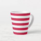 Patriottische Amerikaanse Vlag Latte Mok Gift (Rechterhoek)