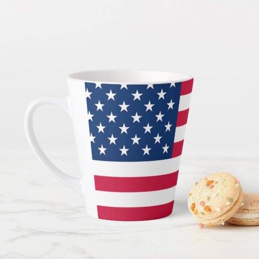 Patriottische Amerikaanse Vlag Latte Mok Gift (In situ)
