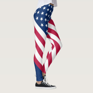 Patriottische Amerikaanse vlag Leggings