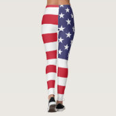 Patriottische Amerikaanse vlag Leggings (Achterkant)
