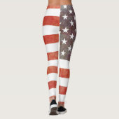 Patriottische Amerikaanse vlag Leggings (Achterkant)