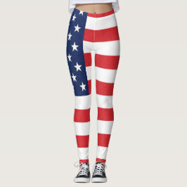 Patriottische Amerikaanse vlag Leggings