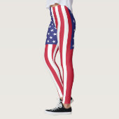 Patriottische Amerikaanse vlag Leggings (Links)