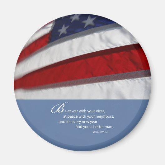Patriottische, Amerikaanse vlag Magneet (Voorkant)