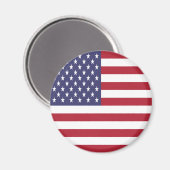 Patriottische Amerikaanse Vlag Magneet (Voorkant / Achterkant)