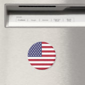 Patriottische Amerikaanse Vlag Magneet (Insitu (Vaatwasser))