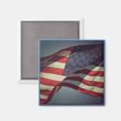 Patriottische Amerikaanse vlag Magnet (Voorkant / Achterkant)