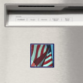 Patriottische Amerikaanse vlag Magnet (Insitu (Vaatwasser))