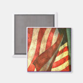 Patriottische Amerikaanse vlag Magnet (Voorkant / Achterkant)