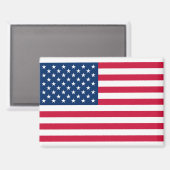 Patriottische Amerikaanse vlag Magnet (Voorkant / Achterkant)