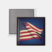 Patriottische Amerikaanse vlag Magnet (Voorkant / Achterkant)