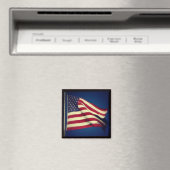 Patriottische Amerikaanse vlag Magnet (Insitu (Vaatwasser))