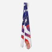 Patriottische Amerikaanse vlag Mannen Stropdas (Achterkant)