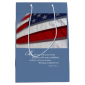 Patriottische, Amerikaanse vlag Medium Cadeauzakje (Voorkant)