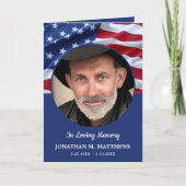 Patriottische Amerikaanse vlag Memorial Veteran be Programma (Voorkant)