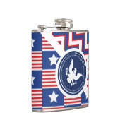 Patriottische Amerikaanse vlag met Eagle Heupfles (Rechts)