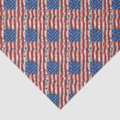 Patriottische Amerikaanse vlag met kraakbedekking  Tissuepapier (Detail)