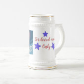 Patriottische Amerikaanse Vlag met Vuurwerk - 4 ju Bierpul (Voorkant rechts)