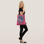 Patriottische Amerikaanse Vlag met Vuurwerk - 4 ju Tote Bag (Op model)
