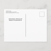 Patriottische Amerikaanse vlag - militair Afstuder Uitnodiging Briefkaart (Achterkant)