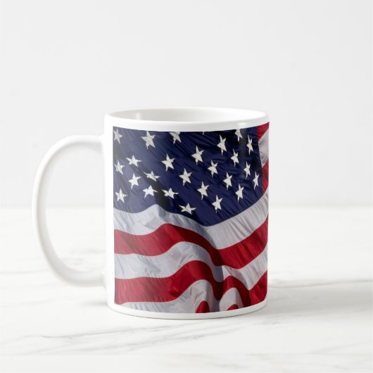 Patriottische Amerikaanse vlag Mok (Links)