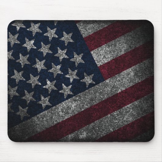 Patriottische Amerikaanse Vlag Muismat (Voorkant)