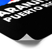 Patriottische Amerikaanse vlag Naranjito Poster (Hoek)