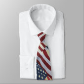 Patriottische Amerikaanse vlag Necktie Stropdas (Gebonden)